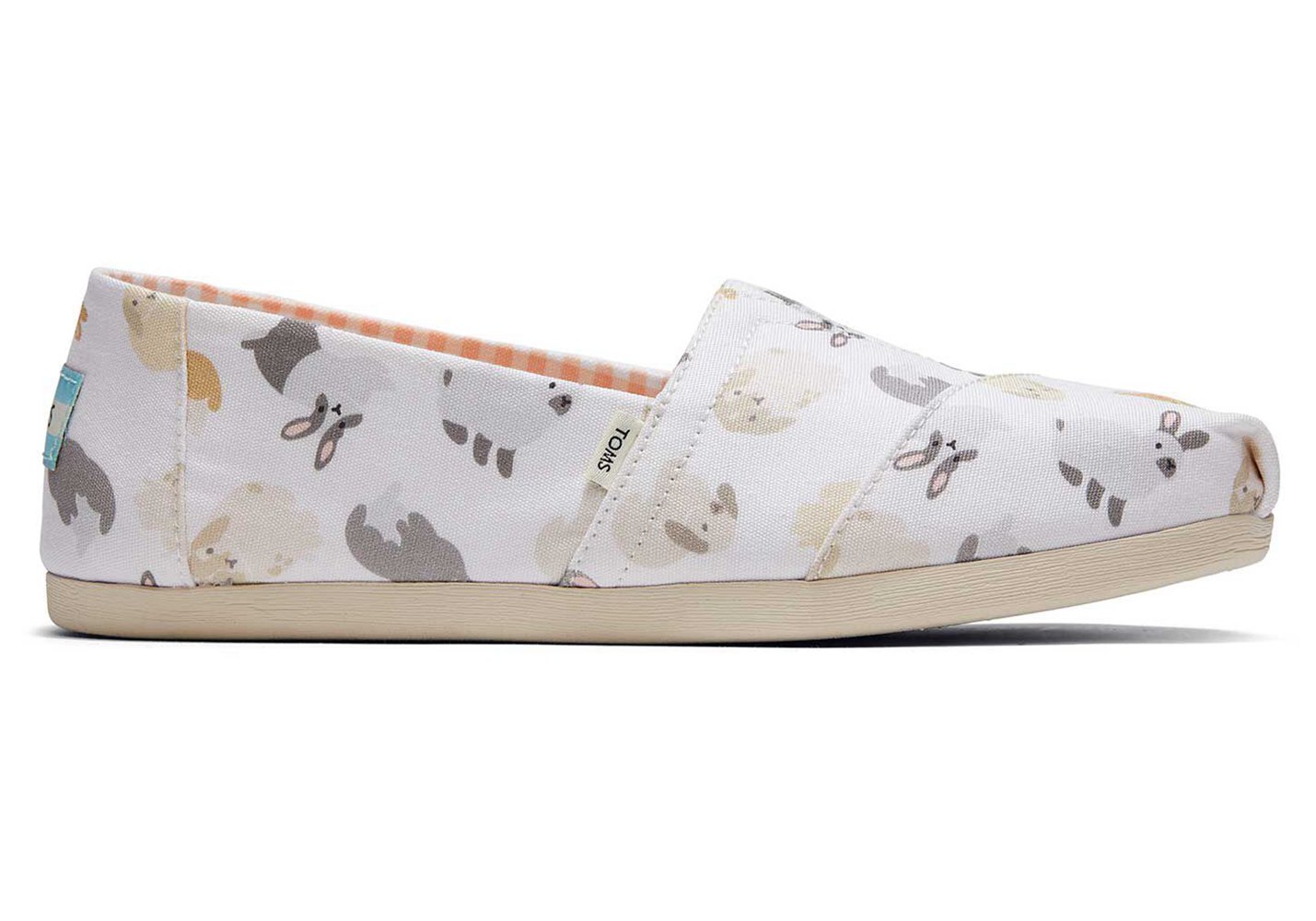 Toms Alpargata Bunnies Espadrille White - Womens - 82105-PGEW